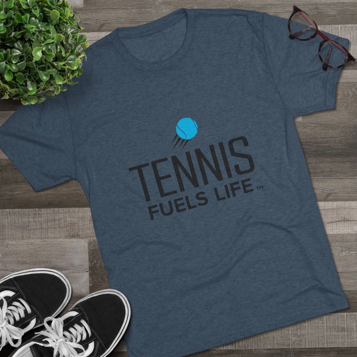 Sleek Tennis Unisex Tri-Blend Crew Tee