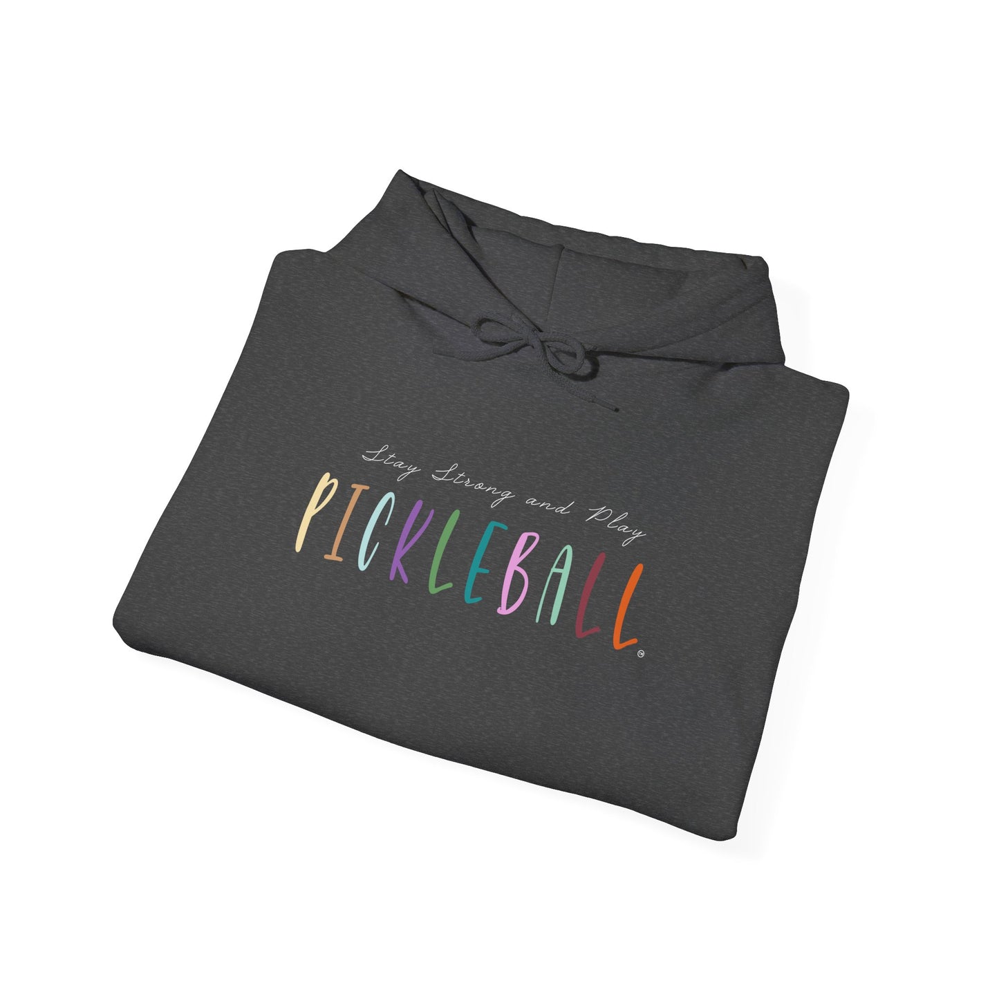 Stay Strong & Play Pickleball Unisex Heavy Blend™ Hooded Sweatshirt