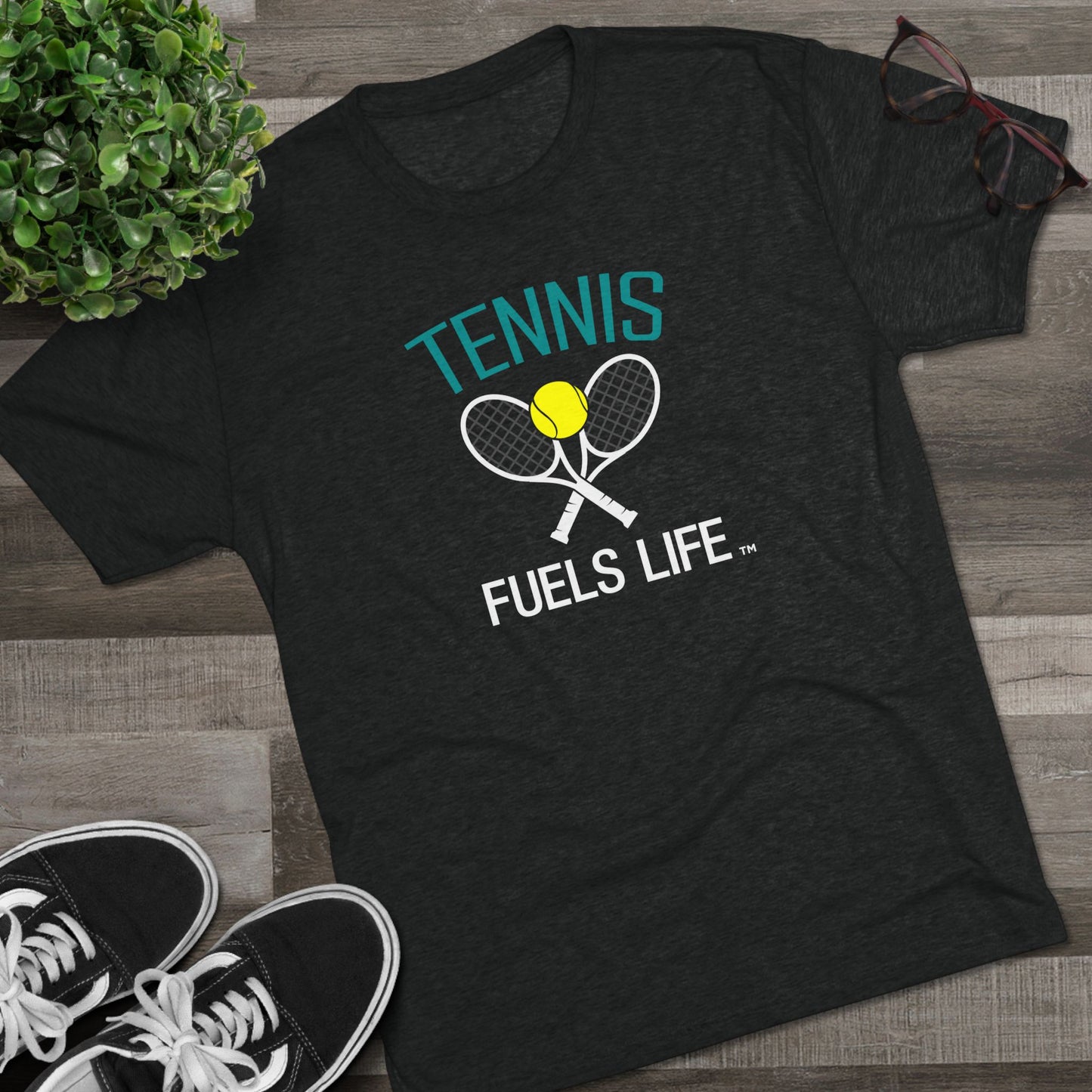 On the Court Unisex Tri-Blend Crew Tee
