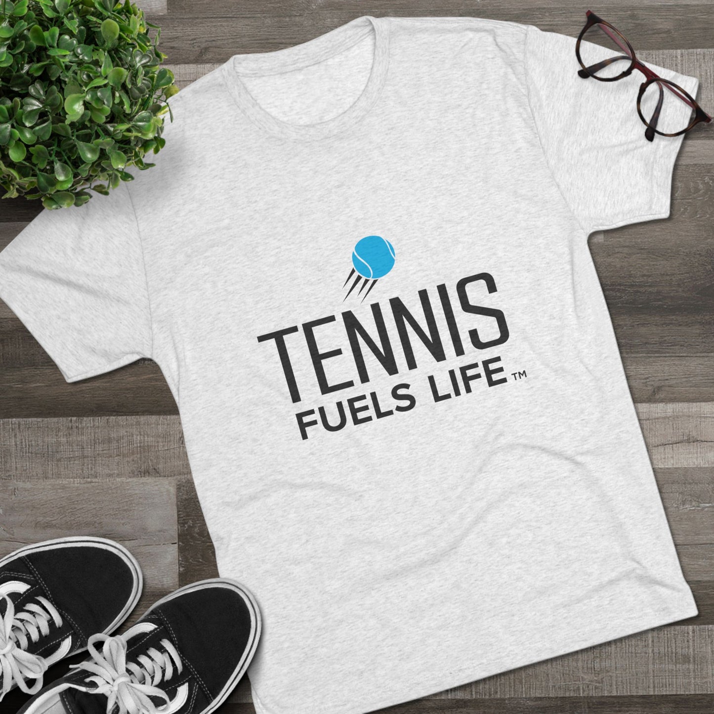 Sleek Tennis Unisex Tri-Blend Crew Tee