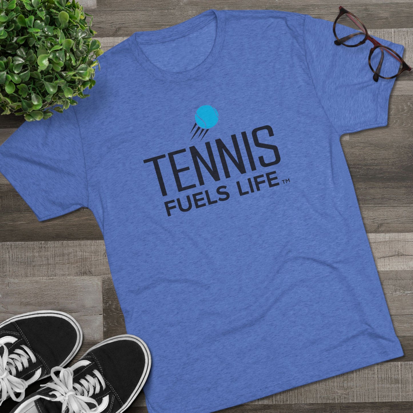 Sleek Tennis Unisex Tri-Blend Crew Tee