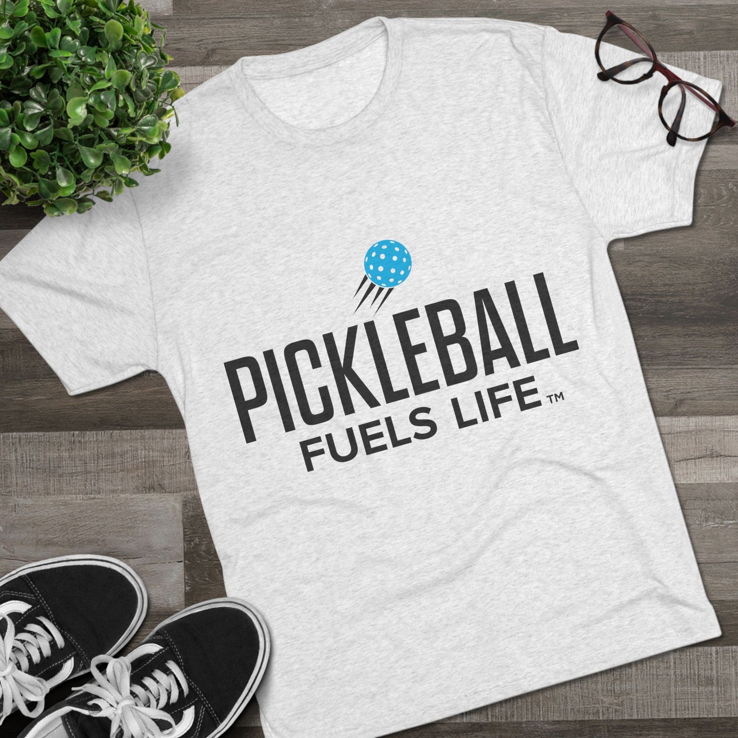 Sleek Pickleball Unisex Tri-Blend Crew Tee