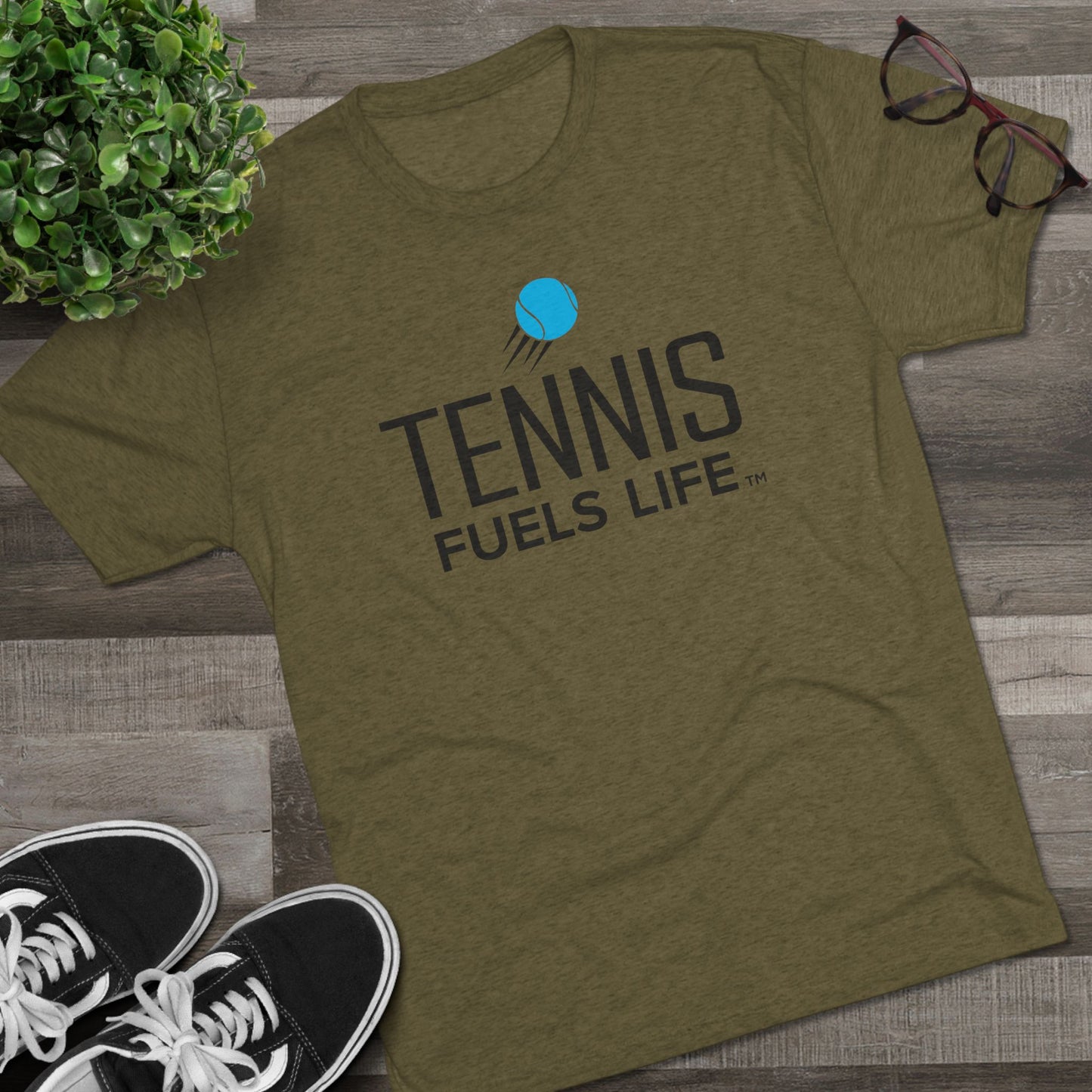 Sleek Tennis Unisex Tri-Blend Crew Tee