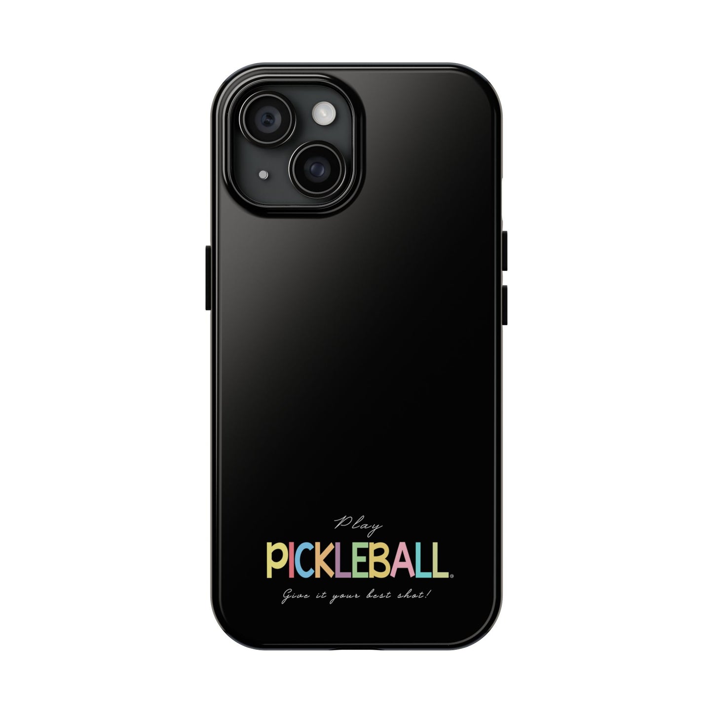 Colorful Pickleball Tough Phone Cases