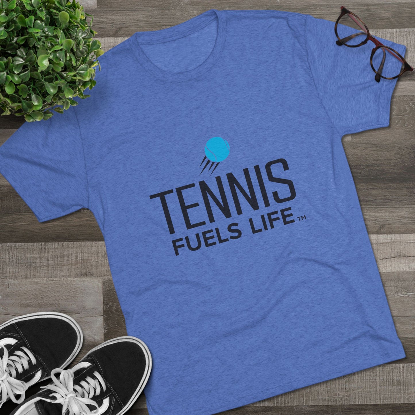 Sleek Tennis Unisex Tri-Blend Crew Tee