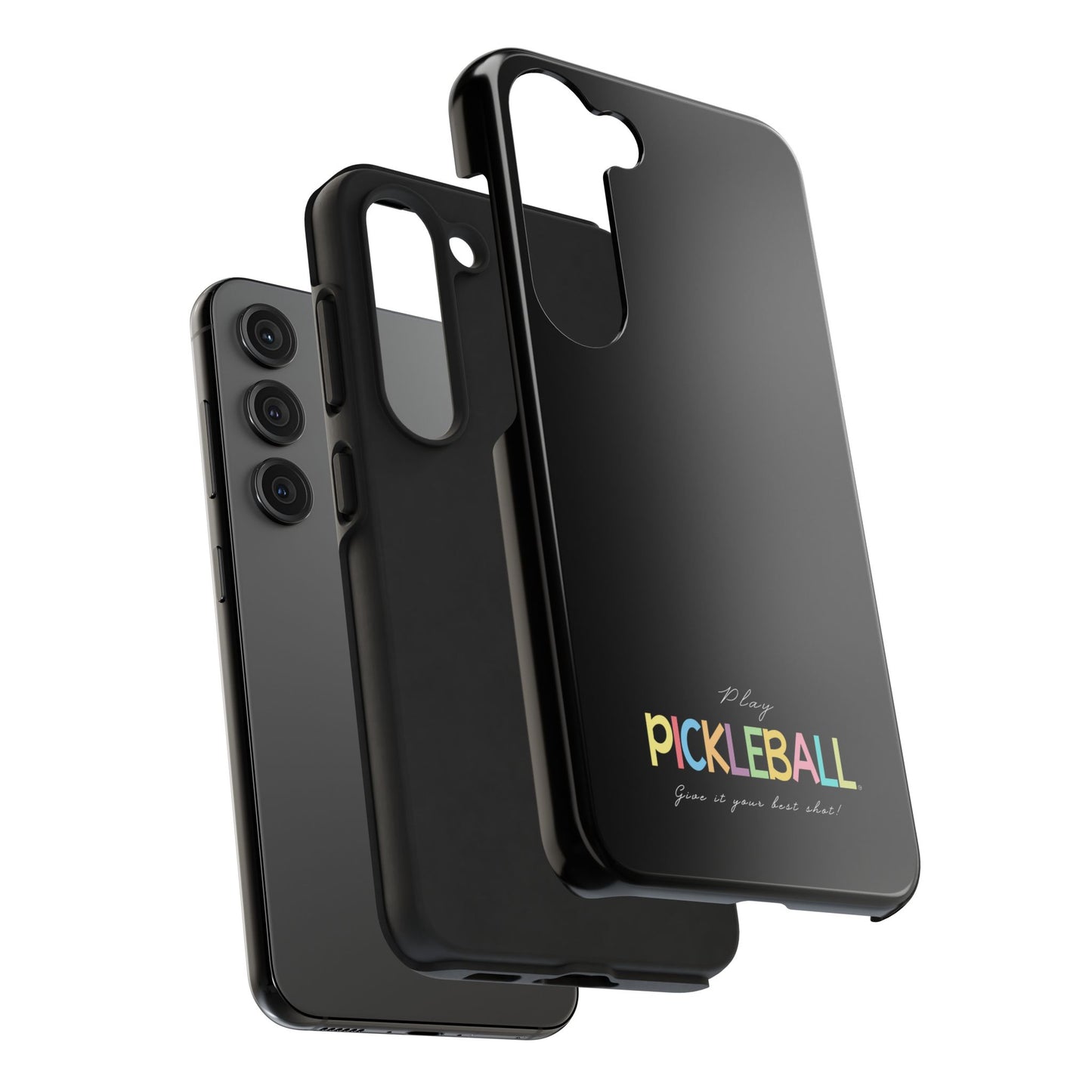 Colorful Pickleball Tough Phone Cases