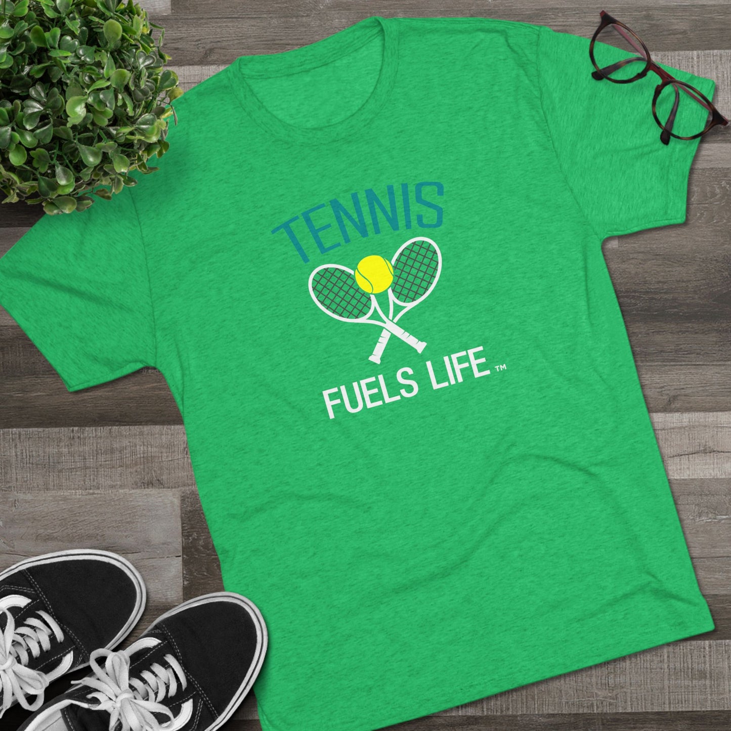 On the Court Unisex Tri-Blend Crew Tee