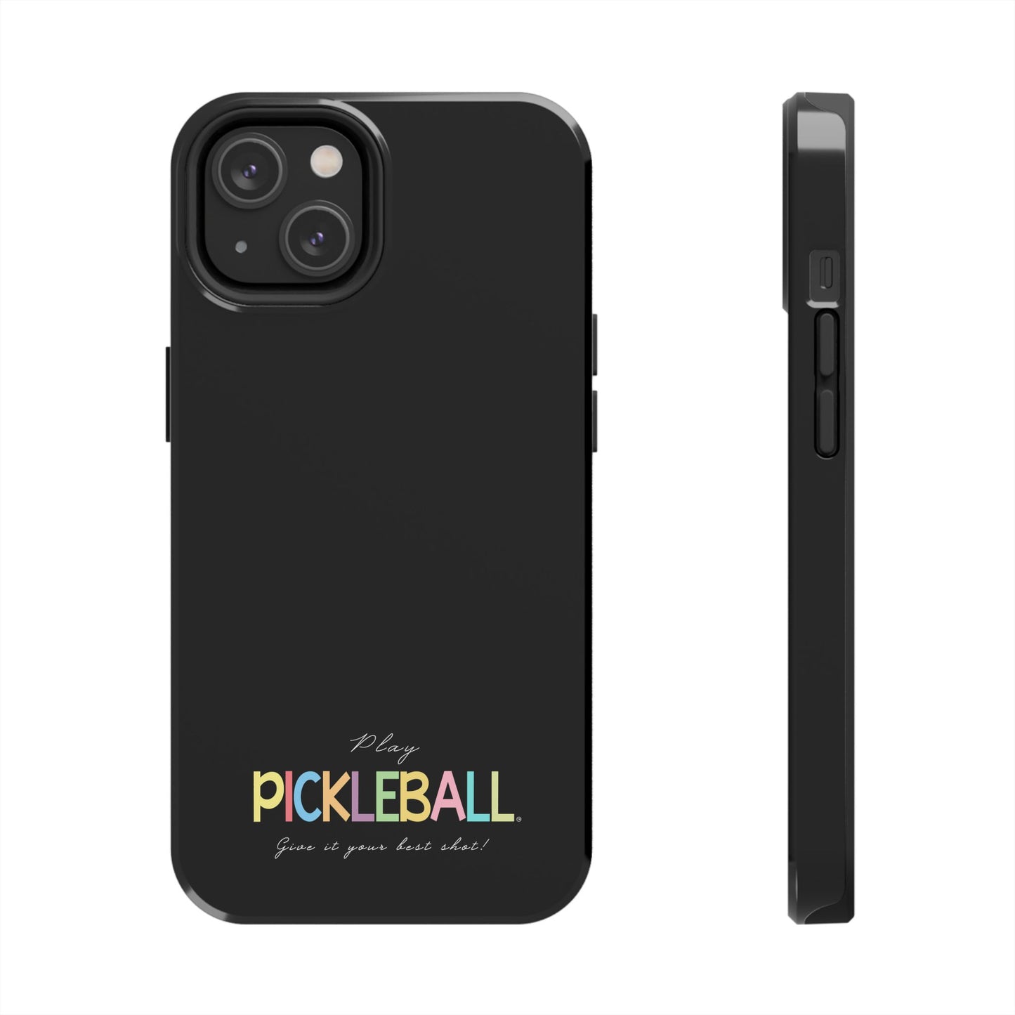 Colorful Pickleball Tough Phone Cases