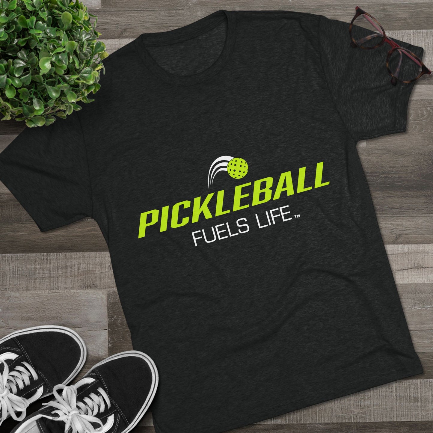 Pickleball Fuels Life Unisex Tri-Blend Crew Tee