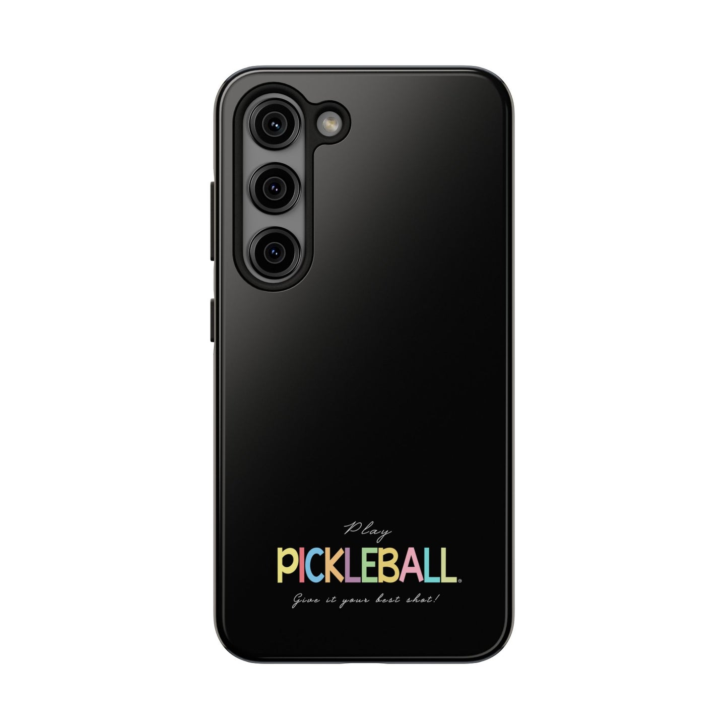 Colorful Pickleball Tough Phone Cases