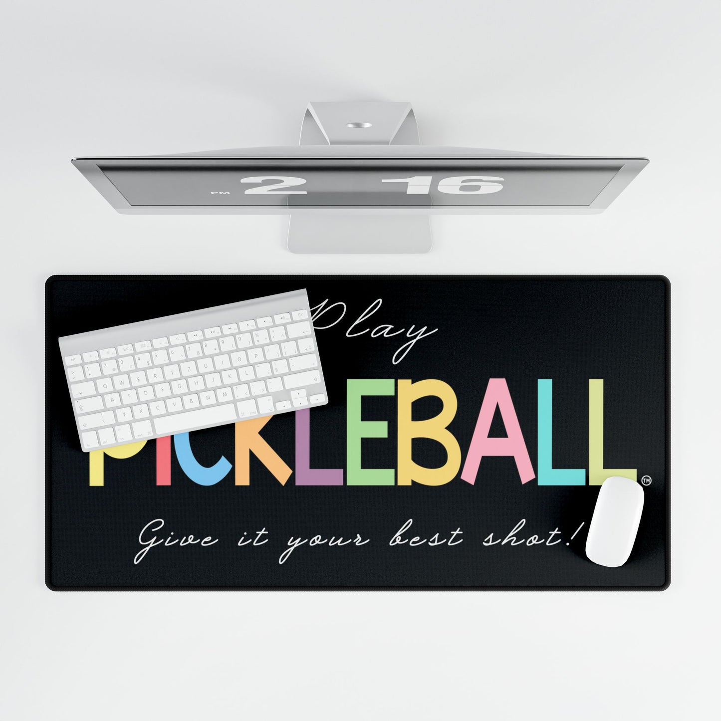 Colorful Pickleball Desk Mats