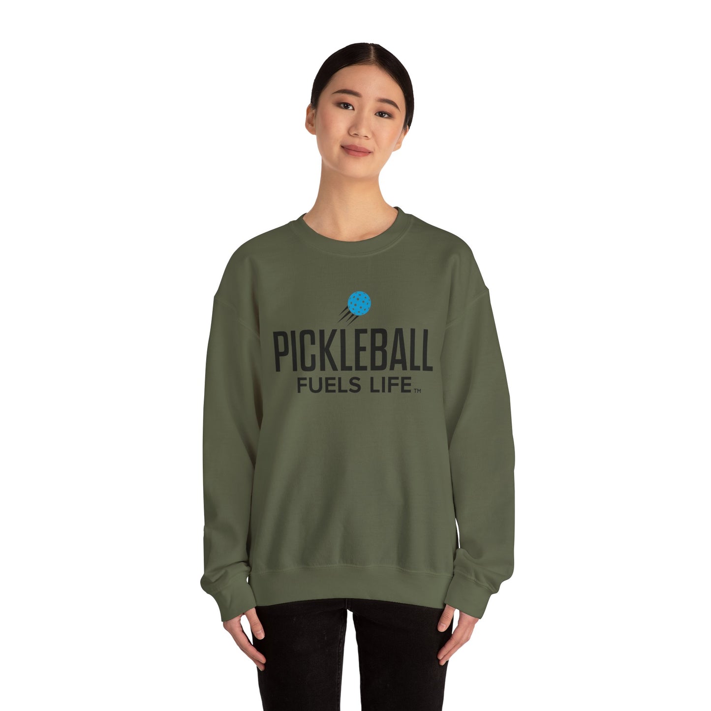 Sleek Pickleball Unisex Heavy Blend™ Crewneck Sweatshirt