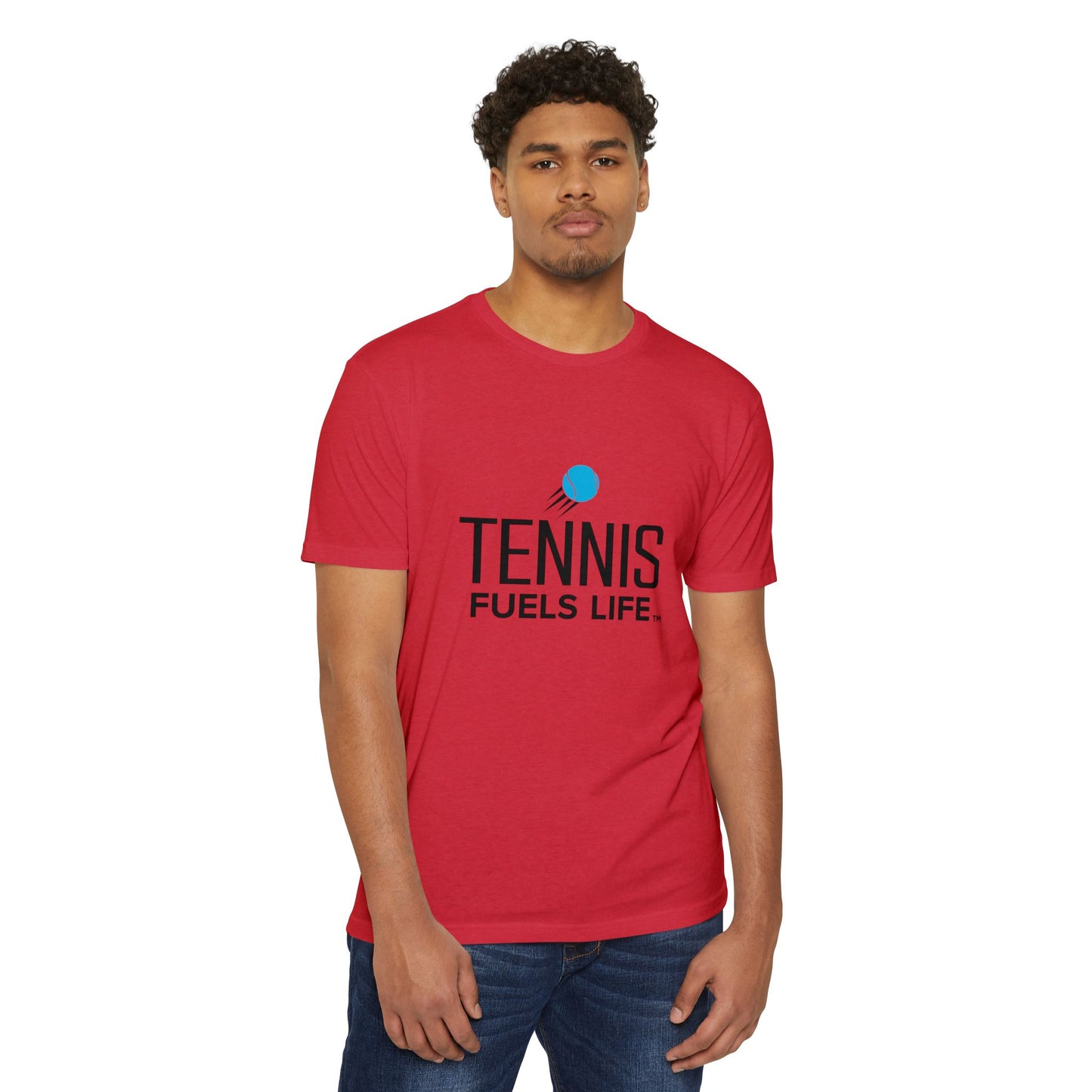 Sleek Tennis Unisex CVC Jersey T-shirt