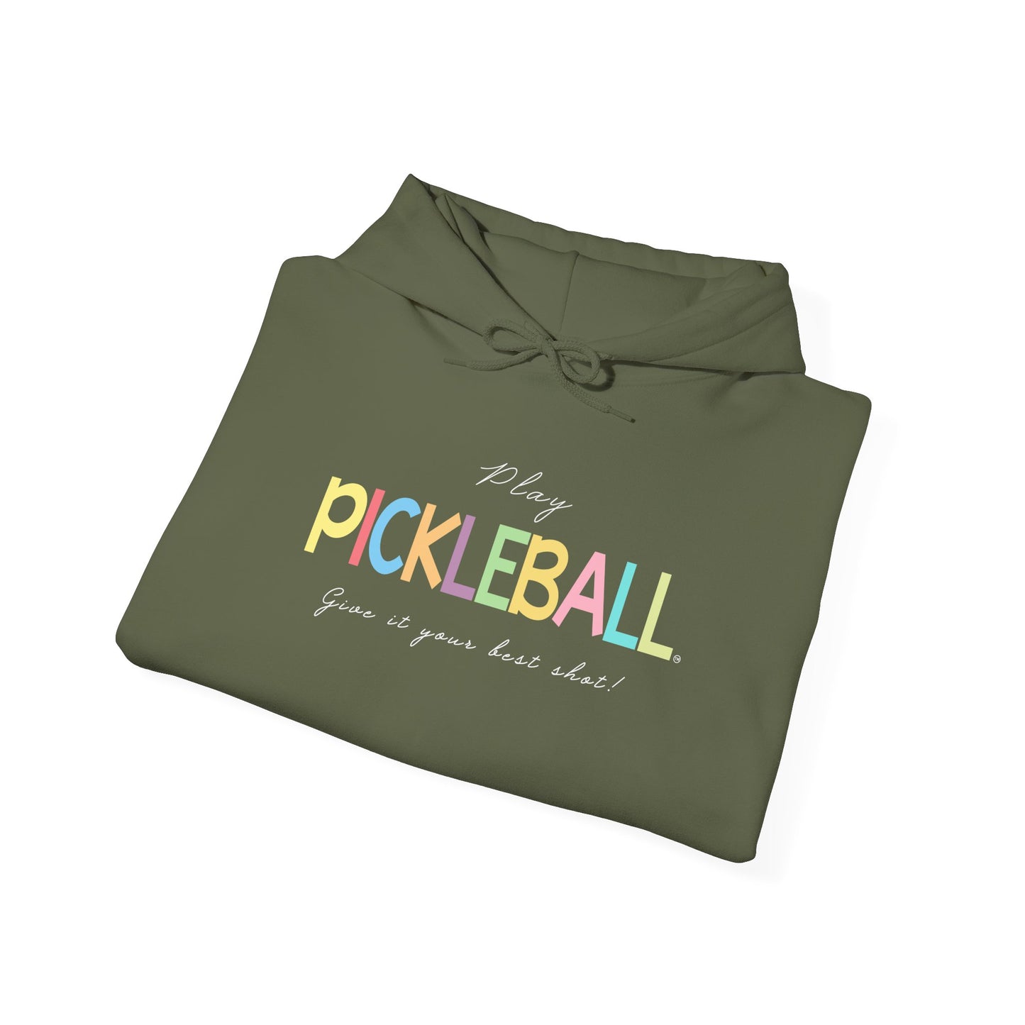 Colorful Pickleball Unisex Heavy Blend™ Hooded Sweatshirt