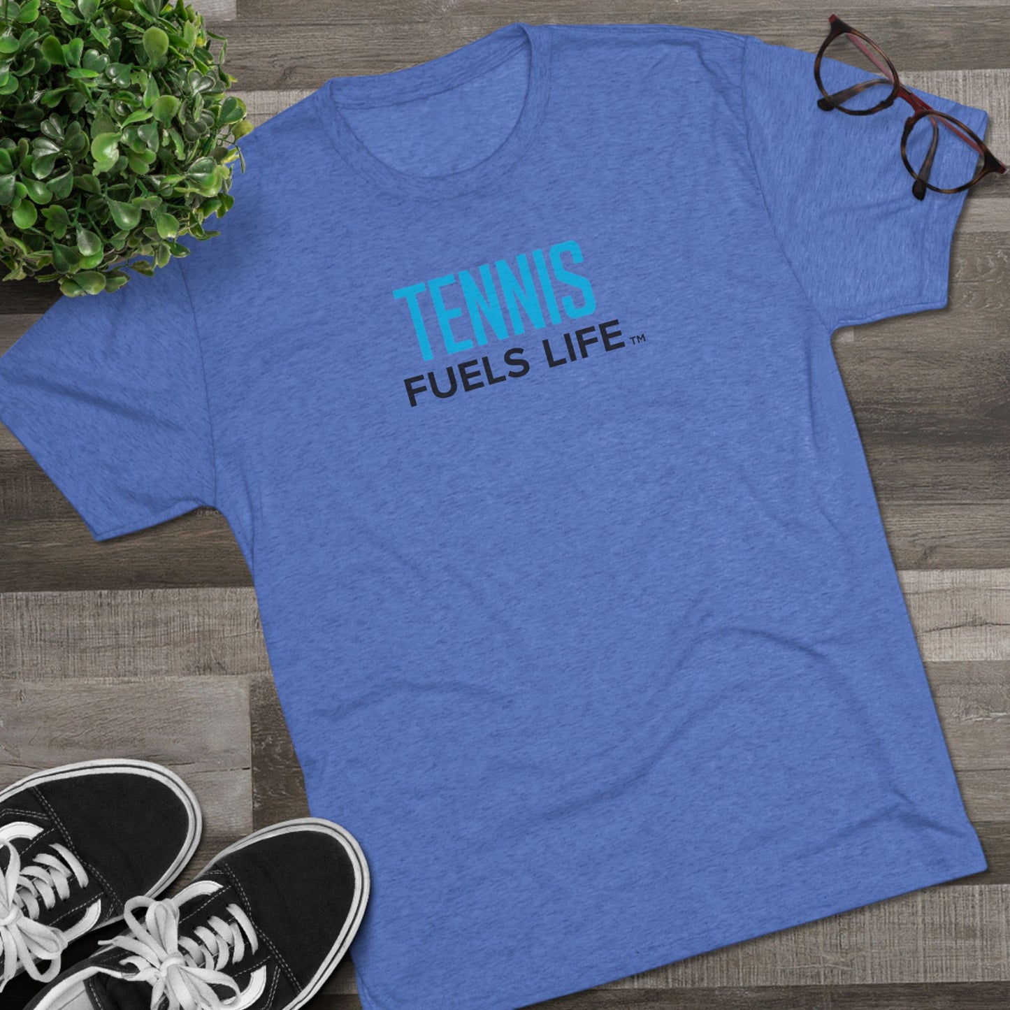 Tennis Fuels Life Unisex Tri-Blend Crew Tee