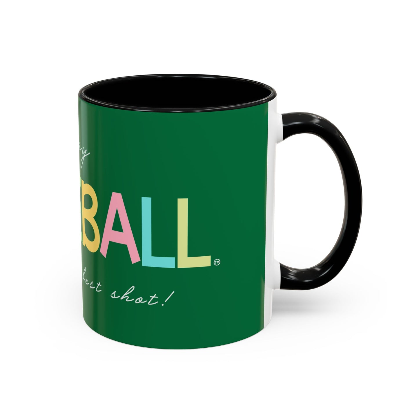 Colorful Pickleball Accent Coffee Mug (11oz)