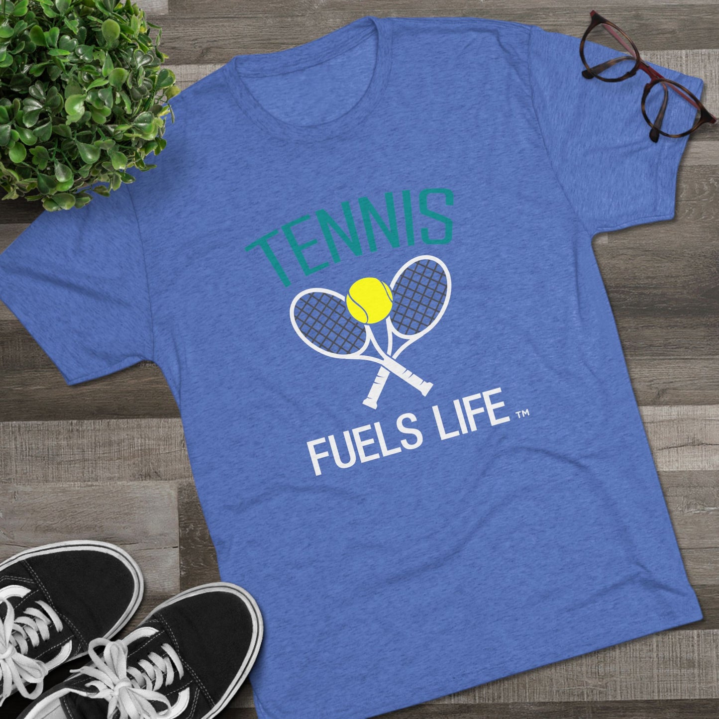 On the Court Unisex Tri-Blend Crew Tee