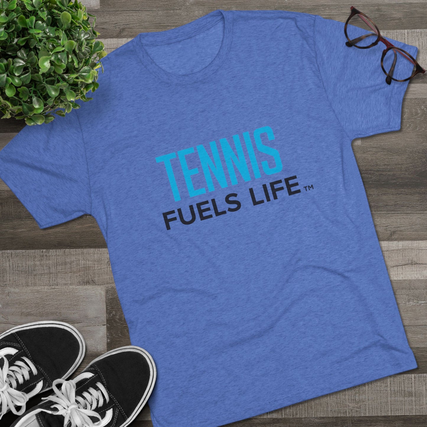 Tennis Fuels Life Unisex Tri-Blend Crew Tee