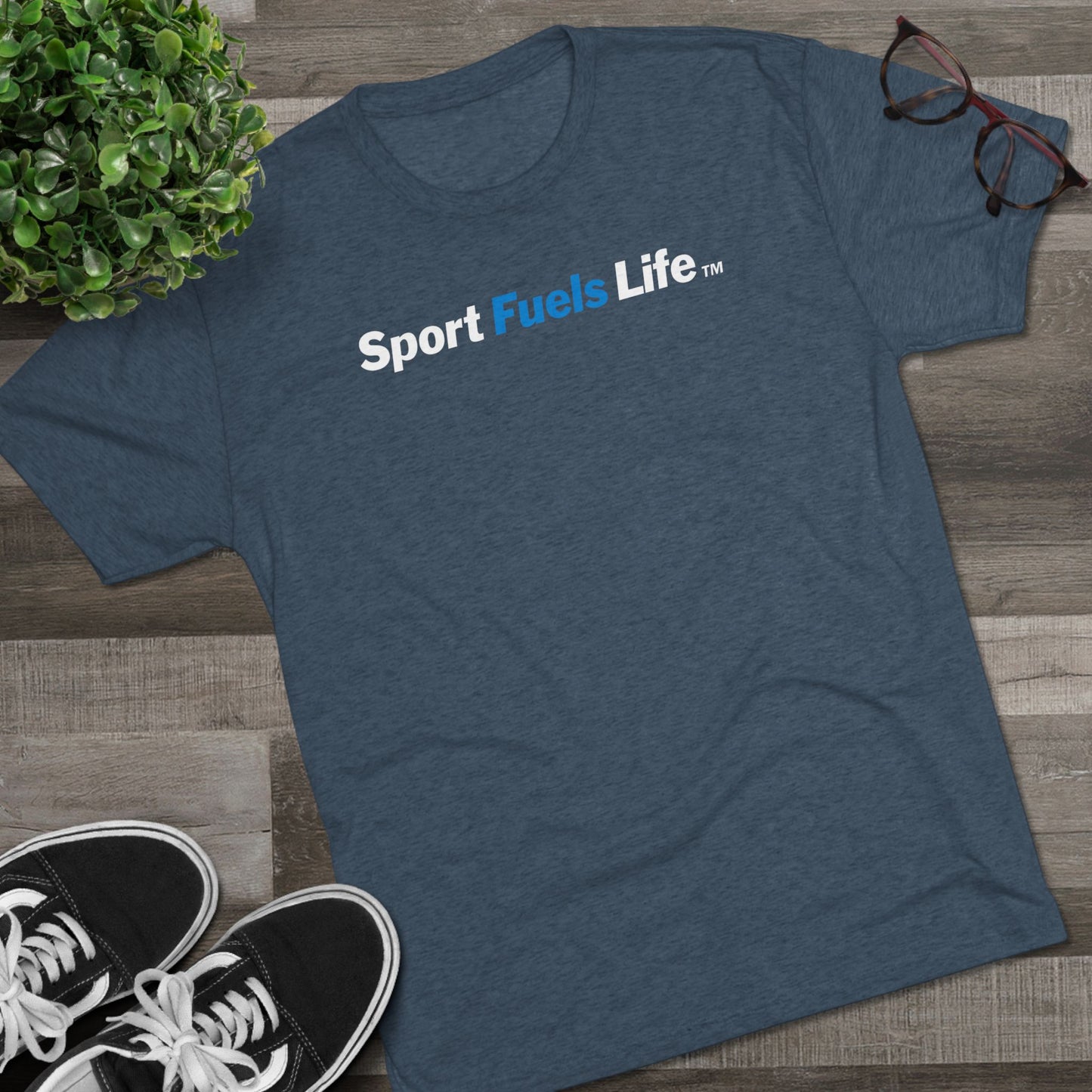 Sport Fuels Life Unisex Tri-Blend Crew Tee