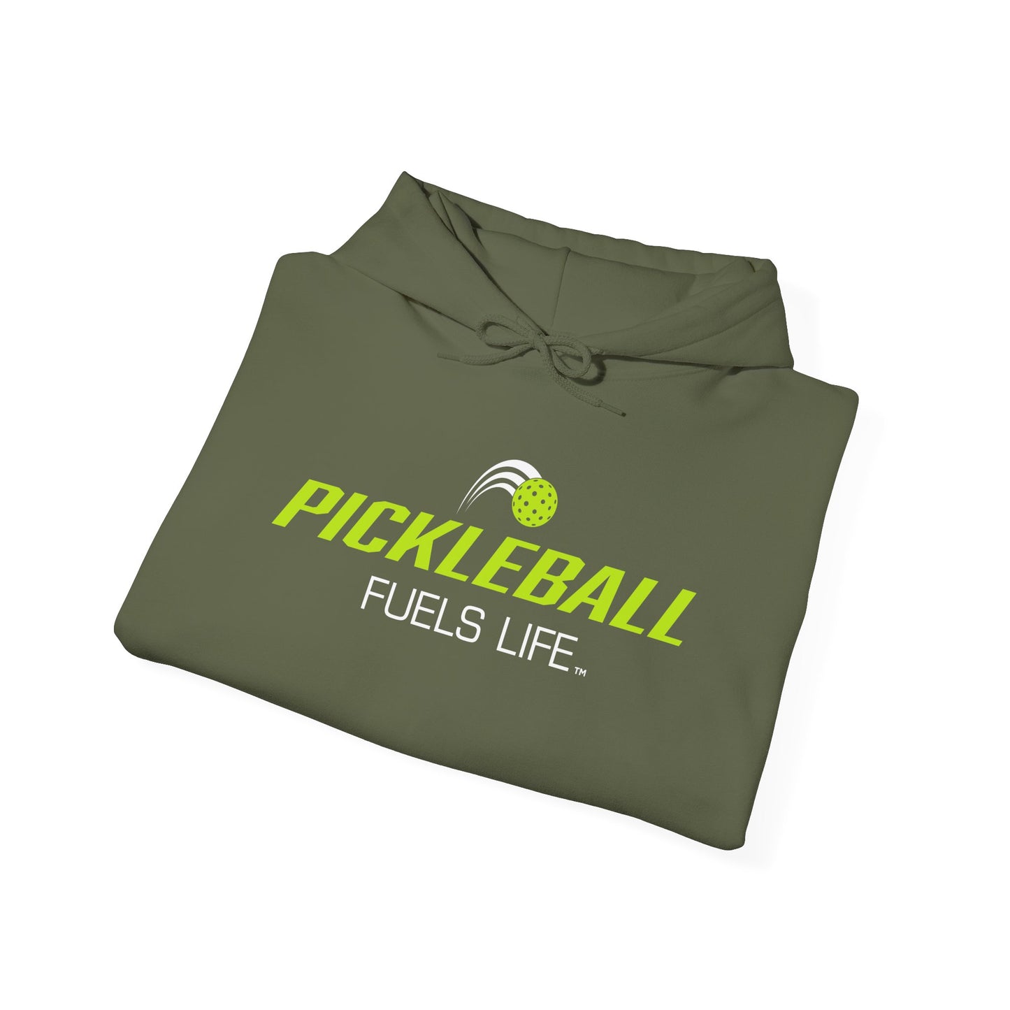 Pickleball Fuels Life Unisex Heavy Blend™ Hooded Sweatshirt