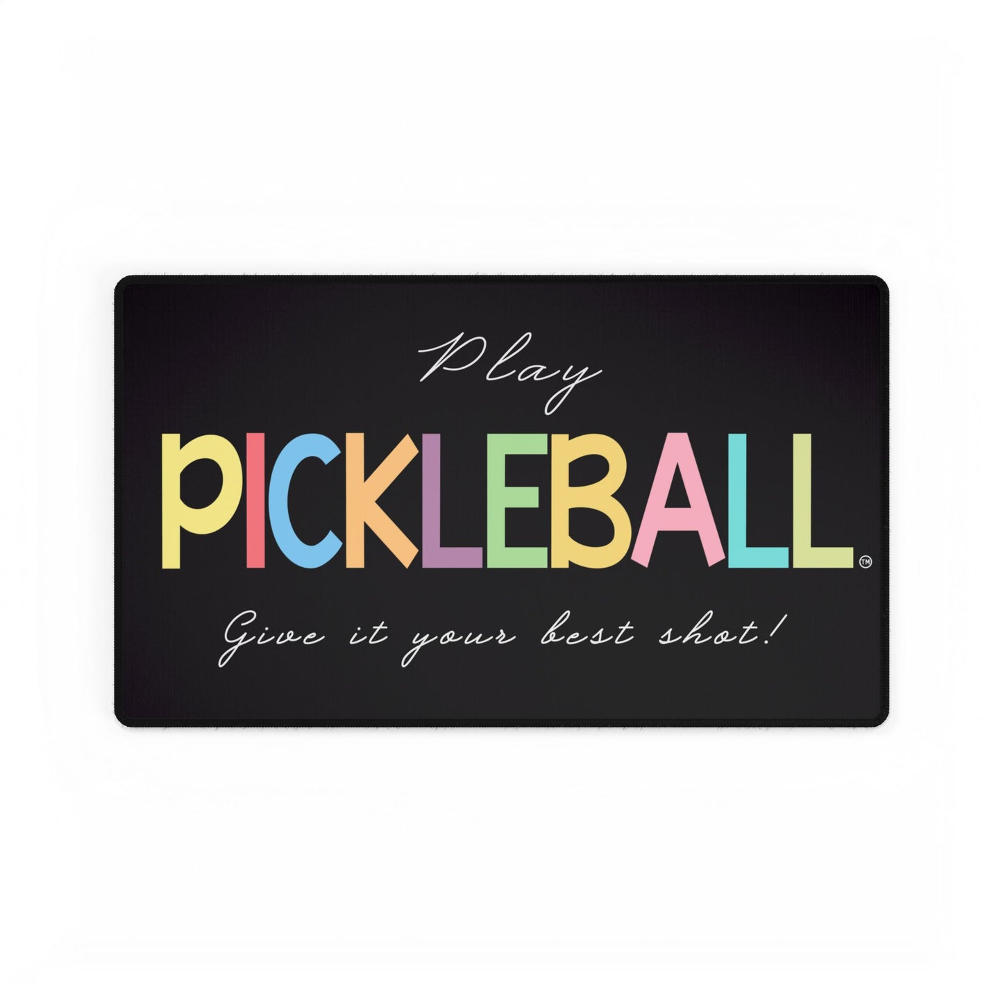 Colorful Pickleball Desk Mats