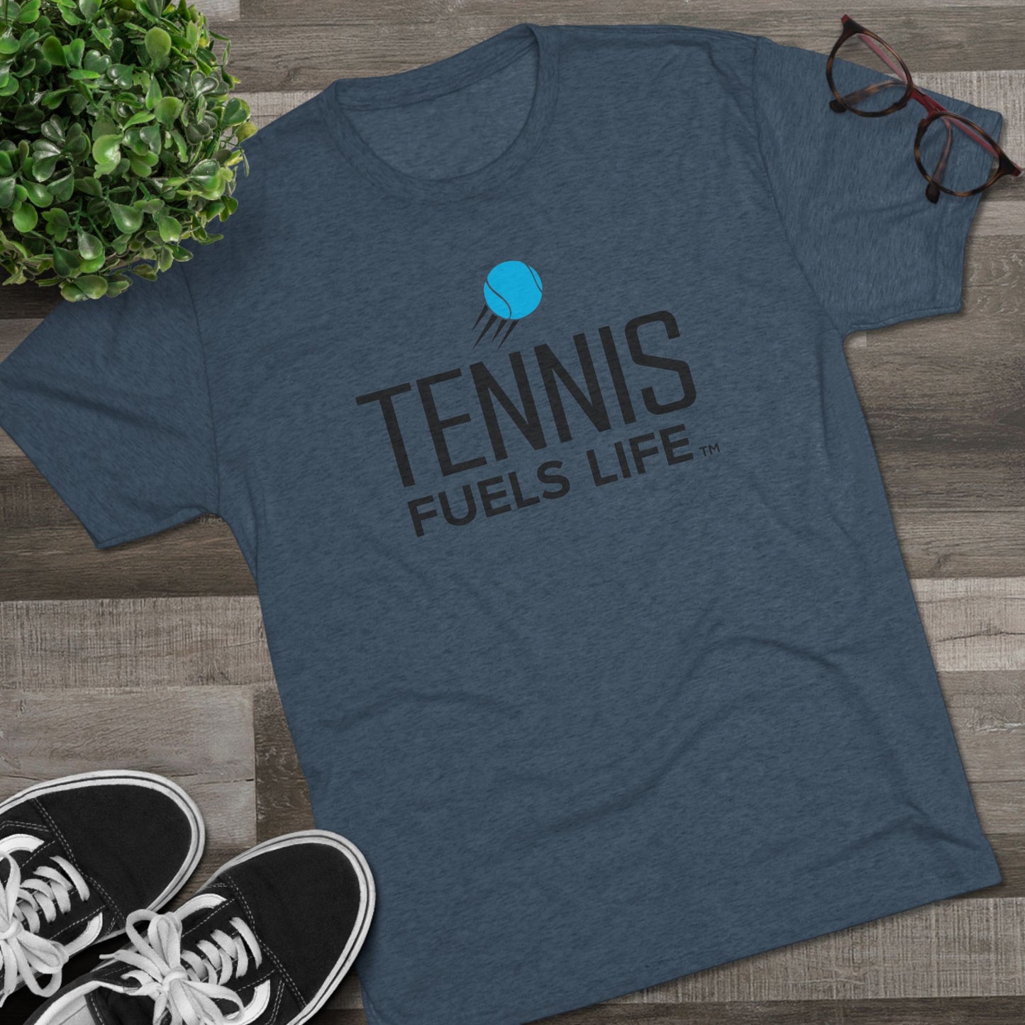 Sleek Tennis Unisex Tri-Blend Crew Tee